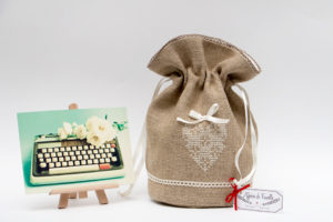 Pochon M - Coeur broderie