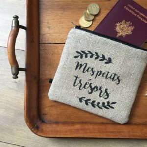 Pochette "Mes petits trésors" - Noir