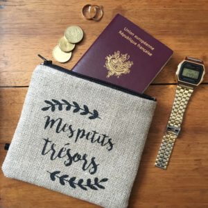 Pochette "Mes petits trésors" - Noir