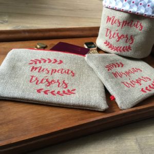 Pochettes "Mes petits trésors" - Rouge