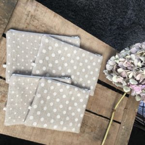Pochettes Pois Crème