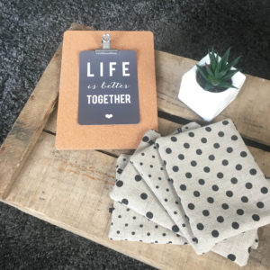 Pochettes pois Noir