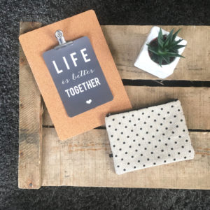 Pochettes pois Noir