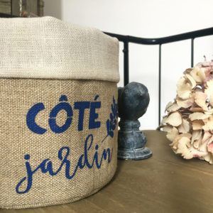 Fourre-tout lin / Côté Jardin