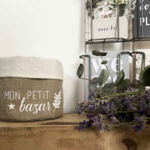 Fourre-tout lin / Mon petit bazar N°3