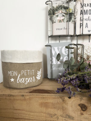 Fourre-tout lin / Mon petit bazar N°3