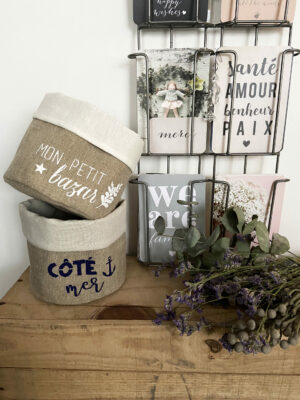Fourre-tout lin / Mon petit bazar N°3