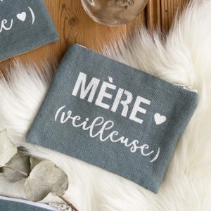 Fête des mères 2020 / Pochettes "Maman" BLEU CELADON