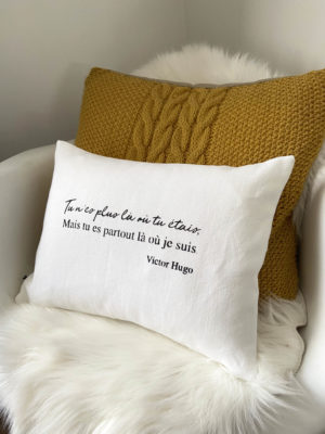 Sur-mesure / Coussin 30x50cm - Victor Hugo