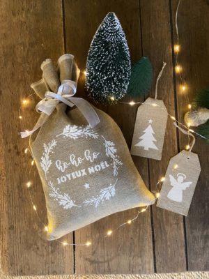 Pochon en Lin - NOËL