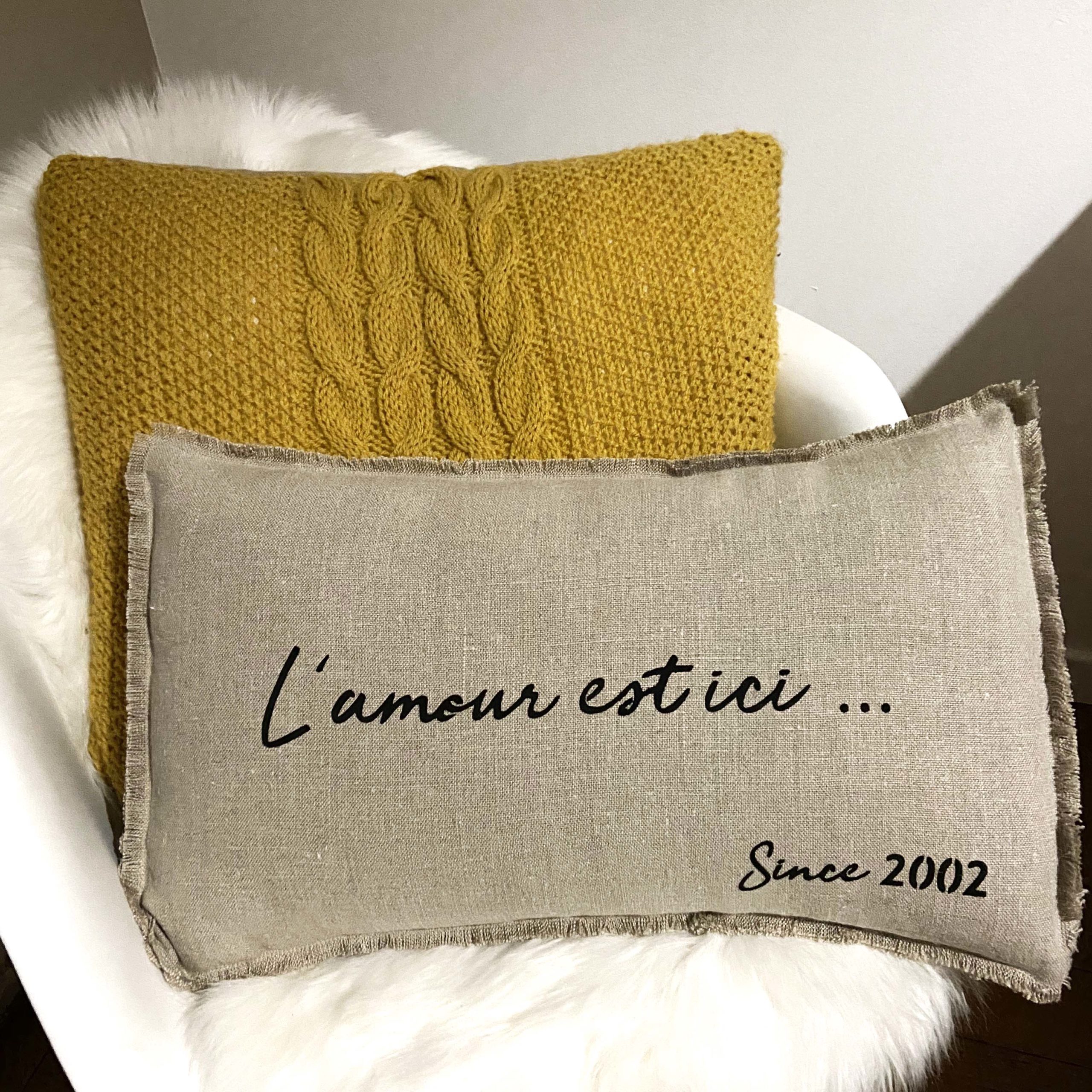 Coussin Lucien 40x60 L'Amour L'Amour L'Amour