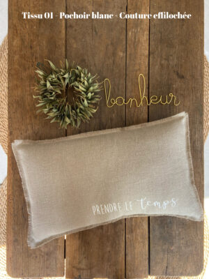 Coussin "Prendre le temps"
