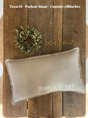 Coussin "Prendre le temps"