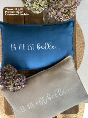Coussin "LA VIE EST belle"