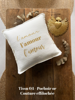 Coussin "L'amour l'amour l'amour"